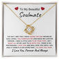 To My Beautiful Soulmate l Love Knot Necklace