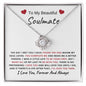 To My Beautiful Soulmate l Love Knot Necklace