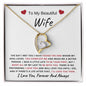 To My Beautiful Wife l Forever Love Necklace