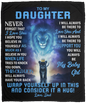 To My Daughter, Love  Dad - Cozy Plush Fleece Blanket - 50x60