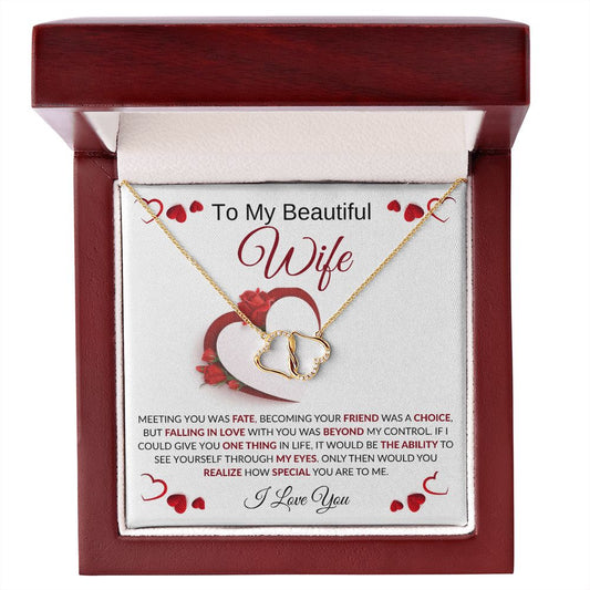 TO MY BEAUTIFUL WIFE l EVERLASTING LOVE NECKLACE