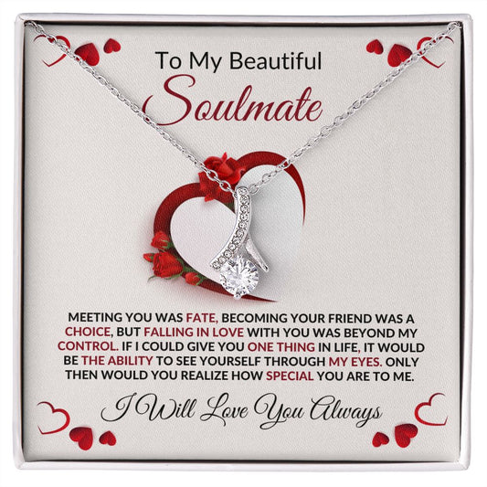 To My Beautiful Soulmate l Alluring Beauty Necklace