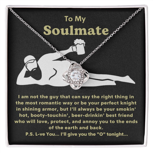 To My Soulmate l Love Knot Necklace
