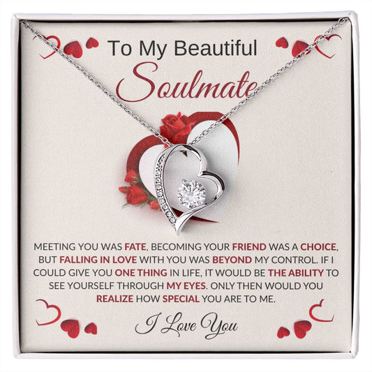 To My Beautiful Soulmate l Forever Love Necklace