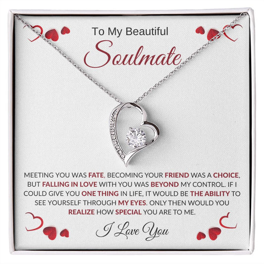 TO MY BEAUTIFUL SOULMATE l FOREVER LOVE NECKLACE