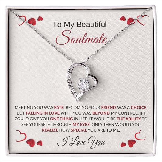 TO MY BEAUTIFUL SOULMATE l FOREVER LOVE NECKLACE