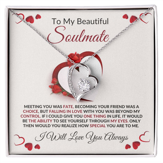 To My Beautiful Soulmate l Forever Love Necklace